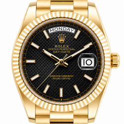 Rolex Day-Date 40MM 228238 18Kt Yellow Gold Black Motif Watch